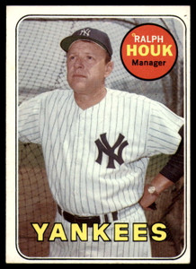 1969 Topps #447a Ralph Houk MG VG New York Yankees 