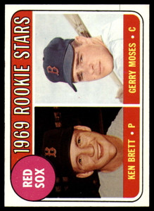 SOLD 126469 1969 Topps #476a Ken Brett/Jerry Moses Red Sox Rookies VG RC Rookie Boston Red Sox 