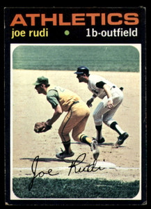 SOLD 141082 1971 Topps #407 Joe Rudi VG Oakland Athletics 