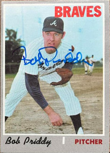 Bob Priddy Autographed 1970 Topps #687