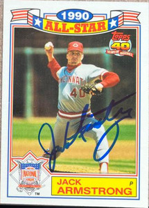 Jack Armstrong Autographed 1991 Topps - 1990 All-Star Game Commemorative Set (Glossy All-Stars) #21 Jack Armstrong Autographed 1991 Topps - 1990 All-Star Game Commemorative Set (Glossy All-Stars) #21