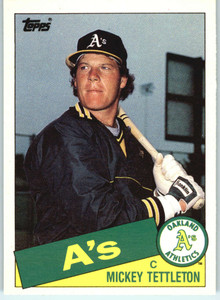 1985 Topps Traded #120T Mickey Tettleton NM-MT RC Rookie Oakland Athletics 