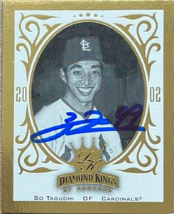 So Taguchi Autographed 2002 Donruss Diamond Kings - T204 #RC-20 SN1000