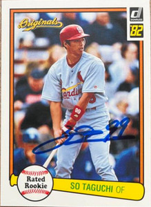 So Taguchi Autographed 2002 Donruss Originals #1 RR RC (Style Year 1982) So Taguchi Autographed 2002 Donruss Originals #1 RR RC (Style Year 1982)