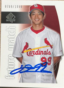 So Taguchi Autographed 2002 SP Authentic #102 FW, RC, SN1999