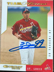 So Taguchi Autographed 2003 Donruss Team Heroes #495