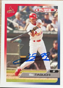 So Taguchi Autographed 2005 Topps Total #492