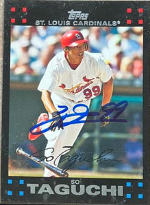 So Taguchi Autographed 2007 Topps #428