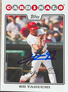 So Taguchi Autographed 2008 Topps #960
