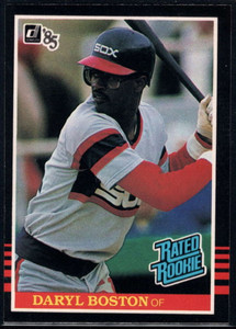 1985 Donruss #33 Daryl Boston VG RC Rookie Chicago White Sox 