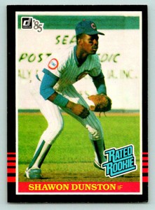 1985 Donruss #39 Shawon Dunston VG RC Rookie Chicago Cubs 