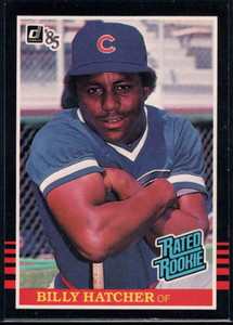 1985 Donruss #41 Billy Hatcher VG RC Rookie Chicago Cubs 