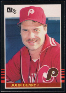 1985 Donruss #111 John Denny VG Philadelphia Phillies 