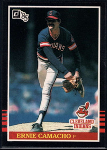 1985 Donruss #129 Ernie Camacho UER VG Cleveland Indians 