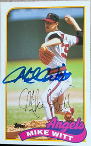 Mike Witt Autographed 1989 Topps LJN Baseball Talk #125 