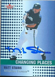 Matt Stairs Autographed 2002 Fleer #467 CP