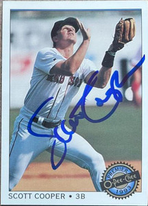 Scott Cooper Autographed 1993 O-Pee-Chee Premier #13 