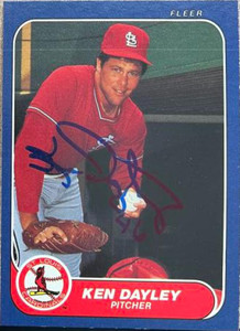 Ken Dayley Autographed 1986 Fleer #33