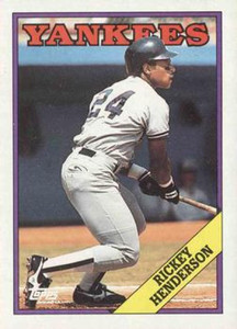 1988 Topps #60 Rickey Henderson NM-MT New York Yankees 