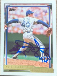 Ken Dayley Autographed 1992 Topps Gold #717