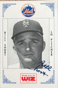 Bill Short Autographed 1991 Wiz New York Mets #364