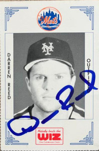 Darren Reed Autographed 1991 Wiz New York Mets #326