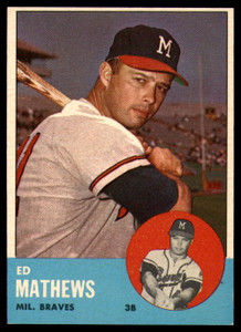 1963 Topps #275 Eddie Mathews VG Milwaukee Braves 