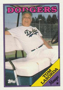 1988 Topps #74 Tommy Lasorda MG NM-MT Los Angeles Dodgers 