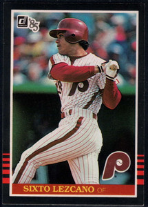 1985 Donruss #529 Sixto Lezcano VG Philadelphia Phillies 