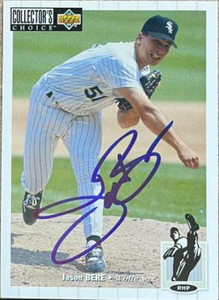 Jason Bere Autographed 1994 Collector's Choice #50