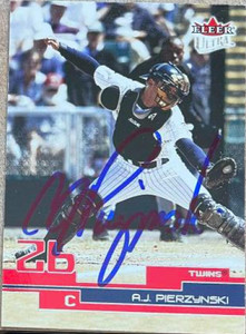 A.J. Pierzynski Autographed 2003 Fleer Ultra #132