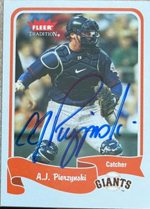 A.J. Pierzynski Autographed 2004 Fleer Tradition #312