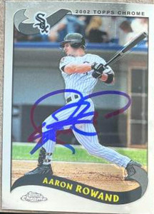 Aaron Rowand Autographed 2002 Topps Chrome #454