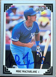 Mike Macfarlane Autographed 1991 Leaf #30