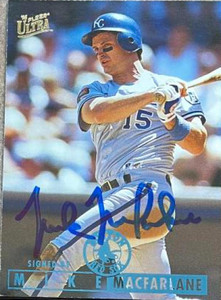 Mike Macfarlane Autographed 1995 Fleer Ultra #292