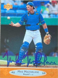 Mike Macfarlane Autographed 1996 Upper Deck #347