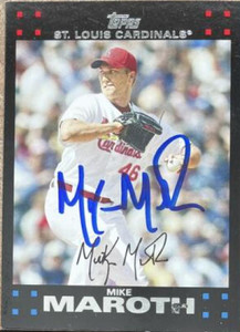 Mike Maroth Autographed 2007 Topps Updates and Highlights #UH55