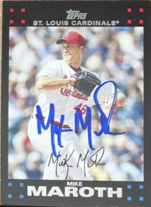Mike Maroth Autographed 2007 Topps Updates and Highlights #UH55 Red Back