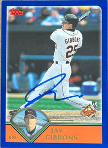 Jay Gibbons Autographed 2003 Topps #106