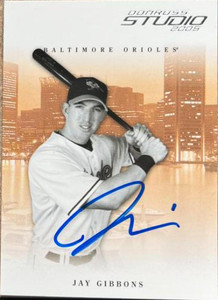 Jay Gibbons Autographed 2005 Donruss Studio #36