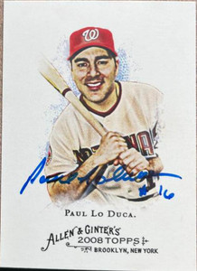 Paul Lo Duca Autographed 2008 Topps Allen & Ginter #271