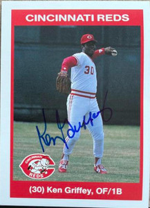 Ken Griffey Sr. Autographed 1990 Kahn's Cincinnati Reds #NNO