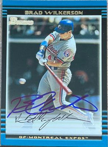 Brad Wilkerson Autographed 2002 Bowman #279