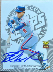 Brad Wilkerson Autographed 2005 Topps Rookie Cup #131 