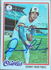 Dennis Martinez Autographed 1978 Topps #119