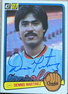 Dennis Martinez Autographed 1983 Donruss #231
