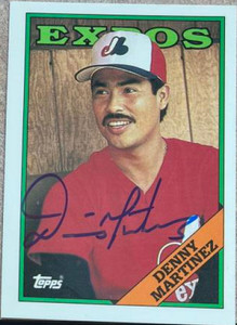 Dennis Martinez Autographed 1988 Topps Tiffany #76