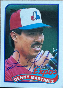 Dennis Martinez Autographed 1989 Topps #313