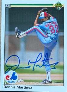 Dennis Martinez Autographed 1990 Upper Deck #413