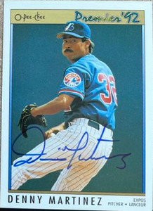 Dennis Martinez Autographed 1992 O-Pee-Chee Premier #13